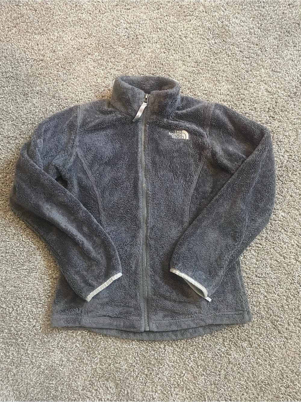 The North Face Girls Gray Jacket Size Medium (10/12)